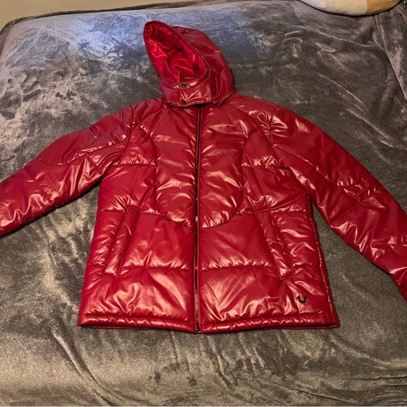 Red True Religion Puffer - Picture 1 of 5